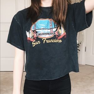 Brandy Melville Cropped San Francisco Tee